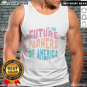 Premium Future Farmers of America Est 1928 tank top featuring a stylish design for agriculture enthusiasts.