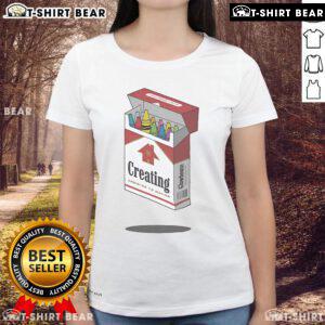 Premium Glowhouse Addicting Creating Cigarettes Ladies Tee in stylish design, perfect for casual wear and fashion enthusiasts.