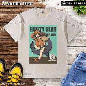 Premium Guilty Gear Strive May 5 washed t-shirt featuring vibrant design and comfortable fit for gamers.