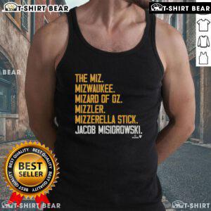 Premium Jacob Misiorowski nicknames tank top featuring bold graphics, perfect for baseball fans and casual wear.