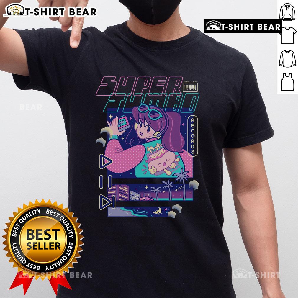 Alt Text: Premium Kristin Ridgley Superjumbo Nights T-Shirt featuring a stylish design in a comfortable fit for casual wear.