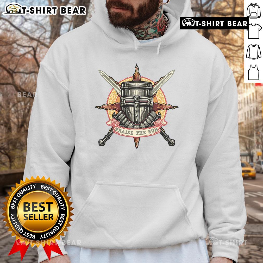 Premium Mark Of The Sunborn Praise The Sun hoodie featuring vibrant artwork and a cozy design for fans of fantasy apparel.