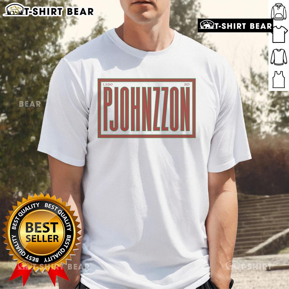 Premium Terrazzo Pjohnzzon T-Shirt featuring a colorful terrazzo pattern on a modern, stylish design.