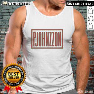 Premium Terrazzo Pjohnzzon Tank Top featuring a stylish terrazzo pattern in vibrant colors, perfect for summer wear.
