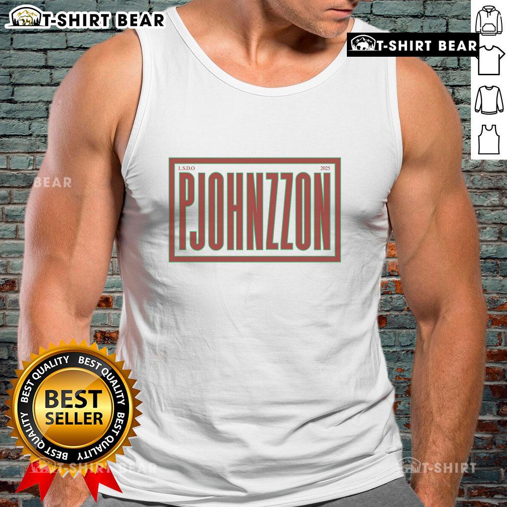 Premium Terrazzo Pjohnzzon Tank Top featuring a stylish terrazzo pattern in vibrant colors, perfect for summer wear.