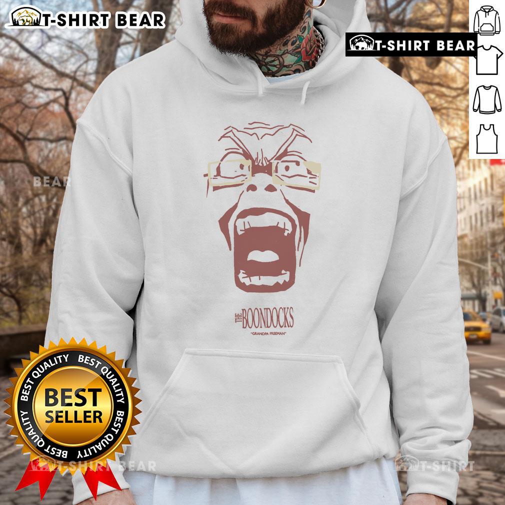 Premium The Boondocks Granddad Sand Hoodie featuring a stylish design inspired by the iconic animated series.