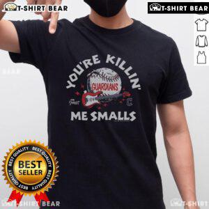 Alt Text: Premium The Sandlot X Cleveland Guardians You're Killin' Me Smalls T-Shirt featuring a vintage design and team logo.