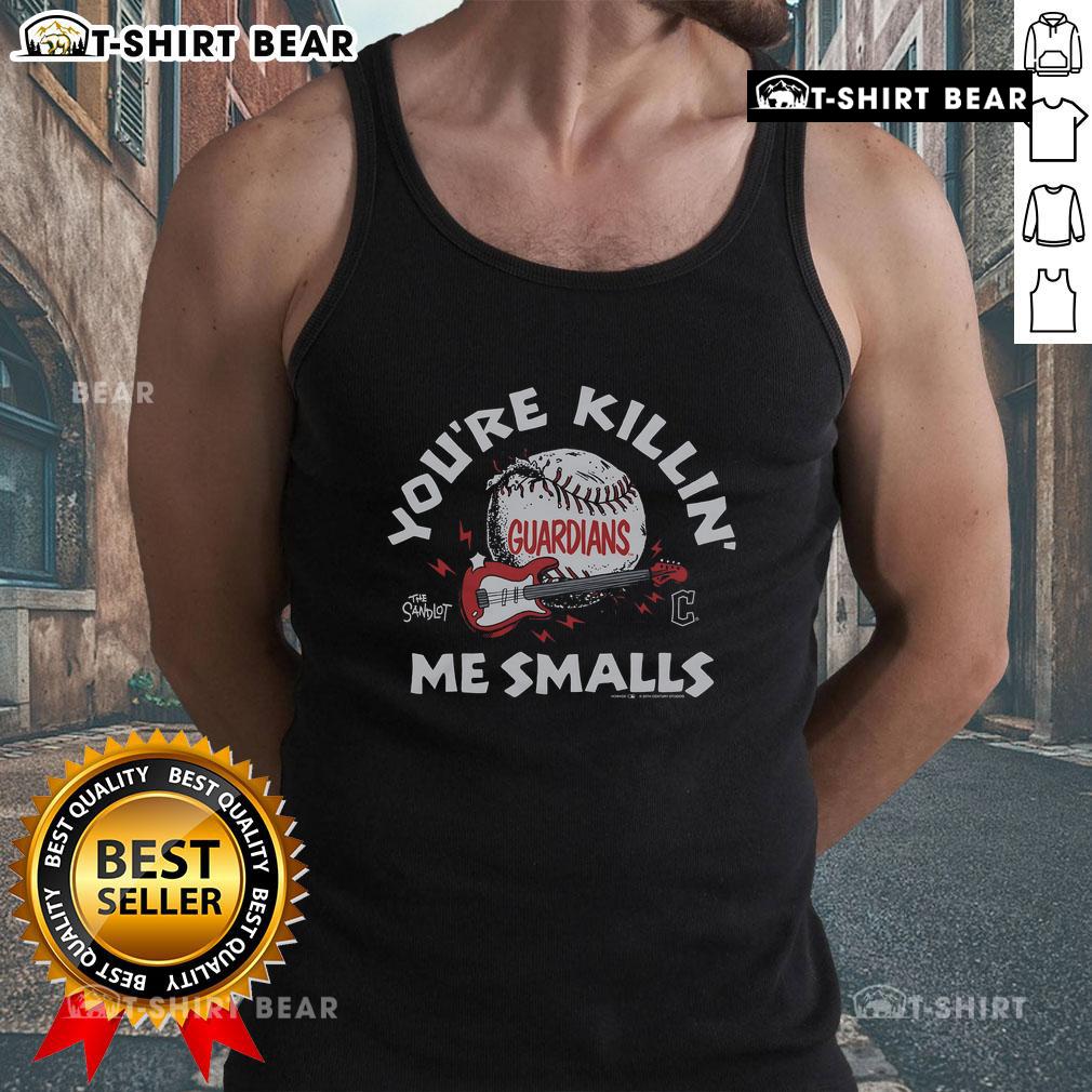 Premium The Sandlot X Cleveland Guardians You're Killin' Me Smalls Tank Top showcasing vintage baseball style and fan spirit.