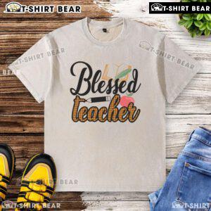 Pretty Blessed Teacher Washed T-Shirt in soft fabric with a stylish design, perfect for educators and casual wear.