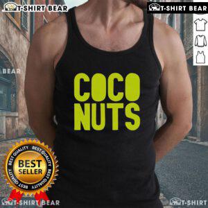 Pretty Coco Nuts Tank Top featuring a vibrant tropical design, perfect for summer casual wear and beach outings.