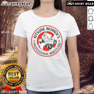 Pretty Kitsune women's professional wrestling tee featuring a vibrant design, perfect for wrestling fans and casual wear.