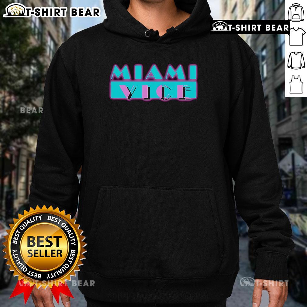Stylish Pretty Miami Vice Hoodie featuring vibrant colors and retro design, perfect for casual streetwear enthusiasts.