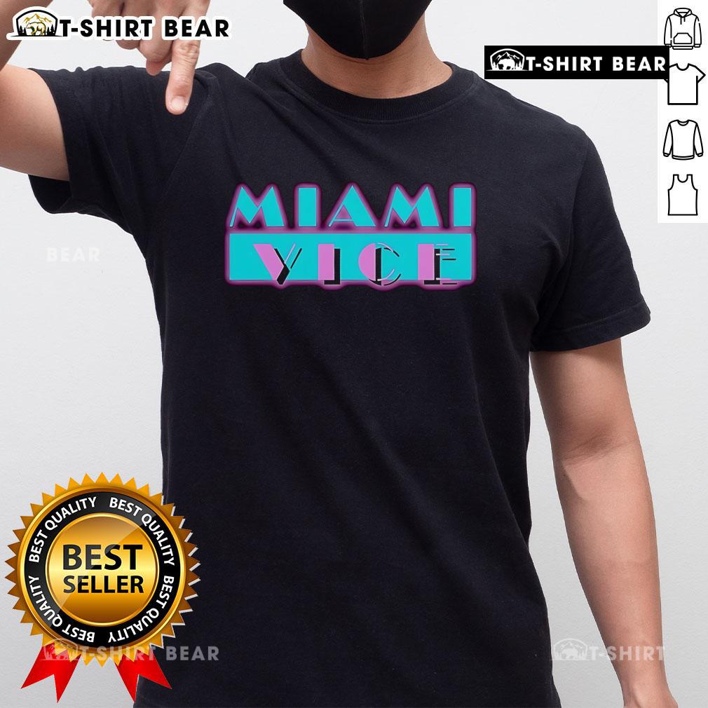 Stylish Pretty Miami Vice T-Shirt featuring vibrant colors and retro design, perfect for casual summer outfits.