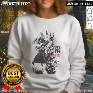 Stylish Pretty Scorched Earth anime sweatshirt featuring vibrant graphics and a comfortable fit for fans of anime fashion.