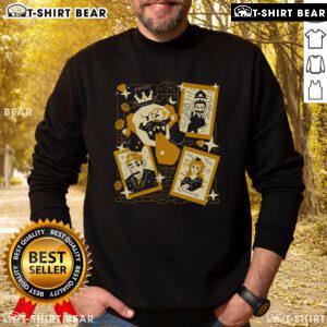 Pretty Tasteful Afterlife Super Mario King Boo painting art sweatshirt featuring vibrant colors and iconic characters.