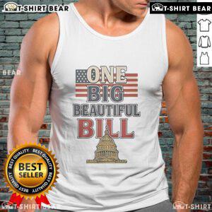 Top America One Big Beautiful Bill Resist Flag Tank Top featuring a vibrant design for patriotic enthusiasts.