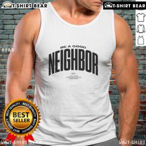 Alt Text: Top Be A Good Neighbor Buffalo Tank Top featuring a stylish design for summer wear and casual outings.