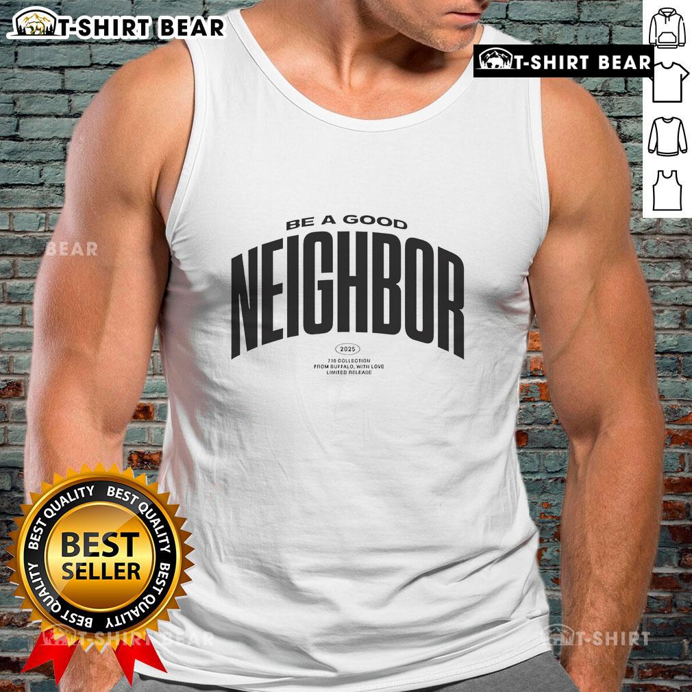 Alt Text: Top Be A Good Neighbor Buffalo Tank Top featuring a stylish design for summer wear and casual outings.