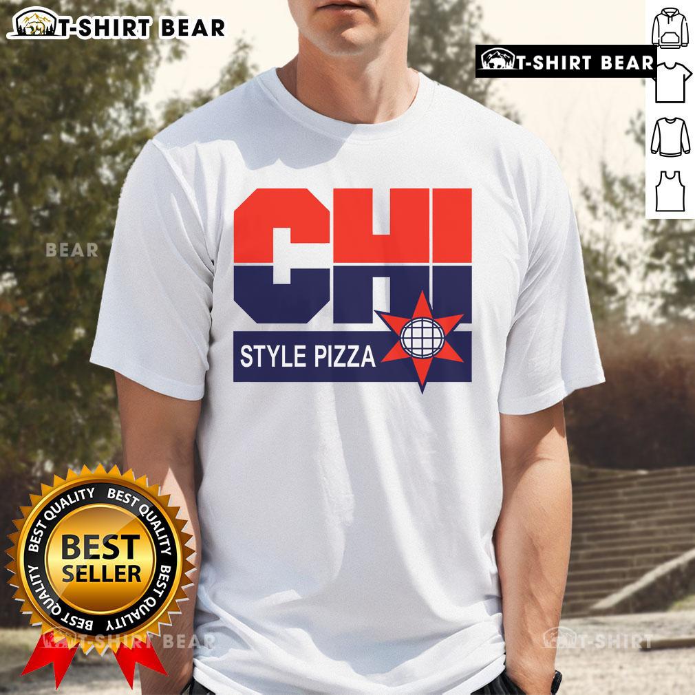 Alt Text: Top Chi Dream Team Style Pizza T-Shirt featuring vibrant graphic design and comfortable fit for pizza lovers.