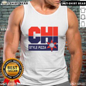Stylish Top CHI Dream Team pizza tank top featuring a vibrant design perfect for pizza lovers and summer outings.