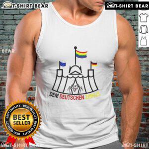Top-Dem-Deutschen-Zirkus-Tank-Top featuring vibrant circus graphics, perfect for circus enthusiasts and casual wear.