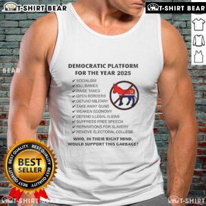 Alt Text: Top Democratic Platform for the Year 2025 featuring a bold 'Socialism' graphic on a stylish tank top.