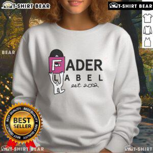 Top Fader Label Est. 2002 Sweatshirt in black, showcasing stylish design and comfortable fit for casual wear.