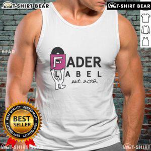 Top Fader Label Est. 2002 tank top in stylish design, perfect for casual wear and showcasing vintage fashion.