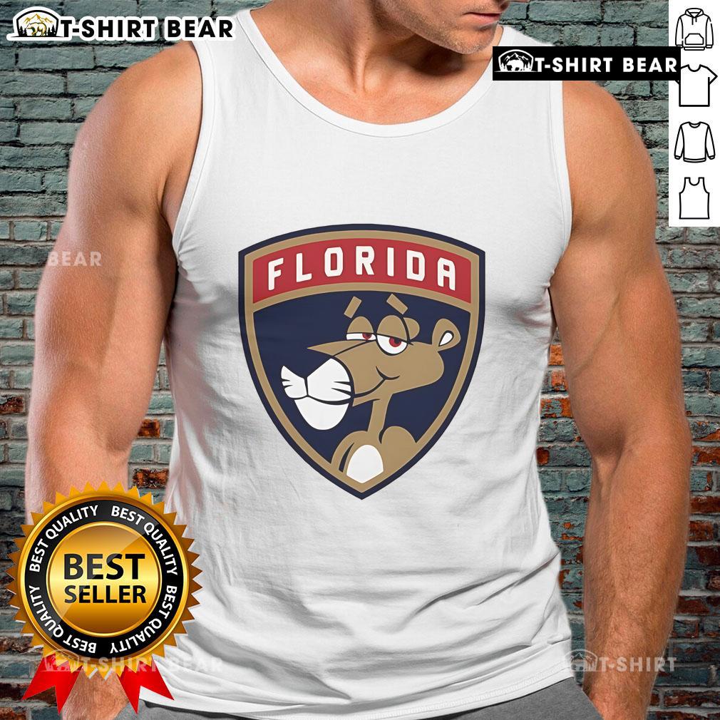 Alt Text: Stylish pink tank top featuring the Florida Panthers logo, perfect for fans and summer wear.