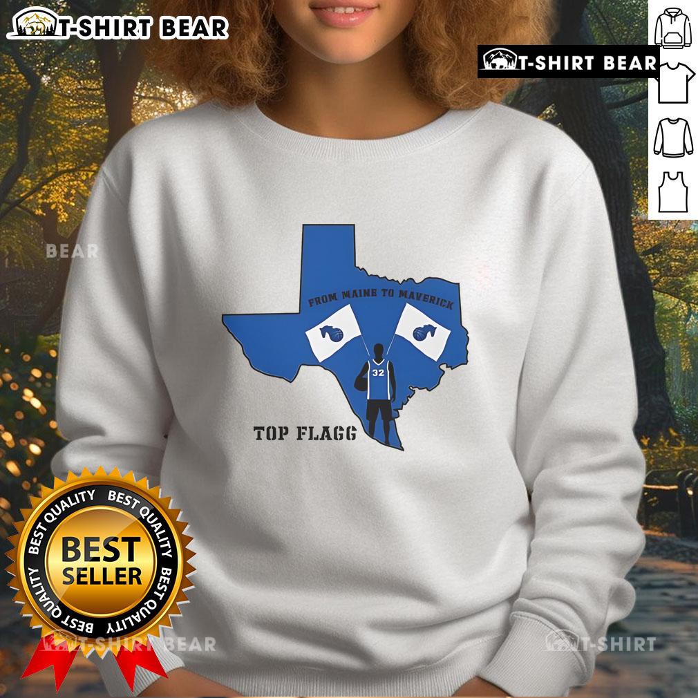 Top From Maine to Maverick Flagg Basketball Sweatshirt featuring a stylish design perfect for sports enthusiasts.