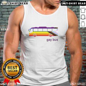 Colorful Top Gay Bus LGBT Tank Top featuring vibrant designs celebrating pride and inclusivity, perfect for summer wear.