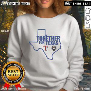 Alt Text: Cozy Texas Family sweatshirt featuring the Houston Astros logo, perfect for fans celebrating togetherness in Texas.
