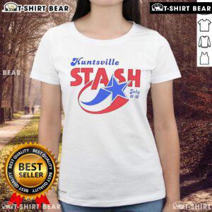Top Huntsville Stash July 11-12 Ladies Tee featuring stylish design and vibrant colors for summer fashion.