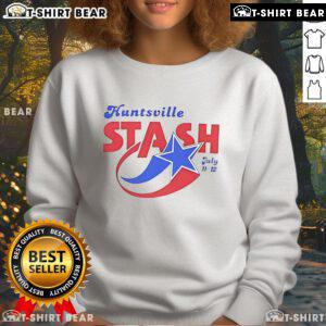 Alt Text: Top Huntsville Stash July 11-12 sweatshirt featuring stylish design and vibrant colors for casual wear.