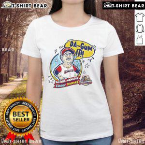 Top Kenny Thomas Da Gum It Cutters Manager Ladies Tee featuring a stylish design for fans of the team.