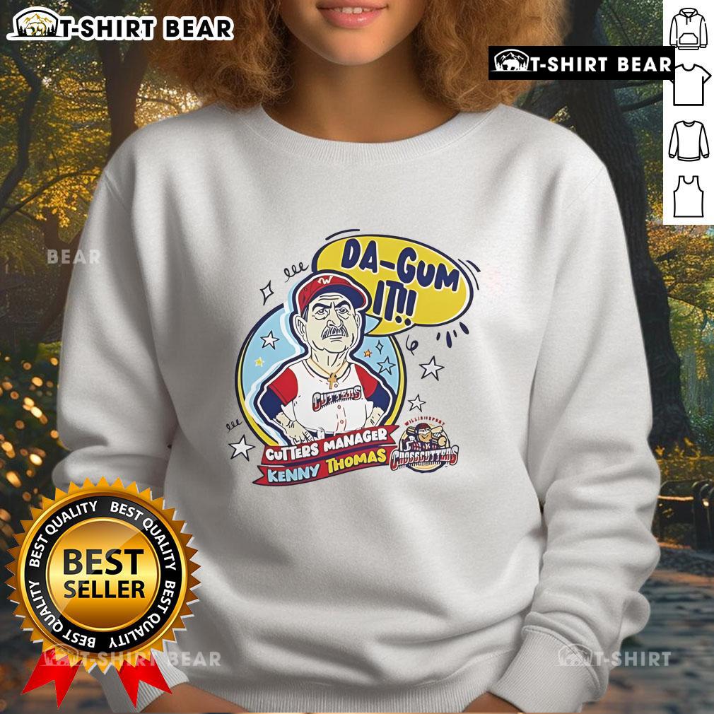 Top Kenny Thomas Da Gum It Cutters Manager Sweatshirt featuring a stylish design for team pride and comfort.