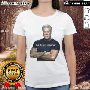 Top Kevin Nash Shut The F*ck Up Cracker Ladies Tee featuring bold graphic design and comfortable fit for wrestling fans.