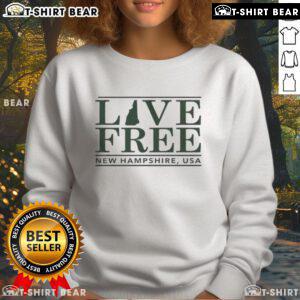 Cozy New Hampshire bar sweatshirt featuring a stylish design, perfect for casual wear and showcasing local pride.