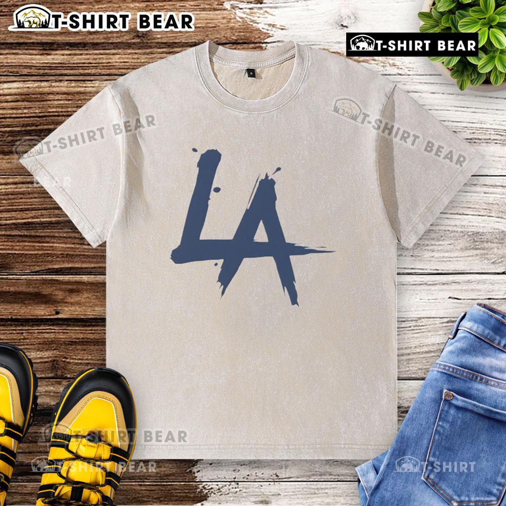 Top My Chemical Romance Los Angeles Dodgers logo LA washed t-shirt featuring a vintage design and soft fabric.