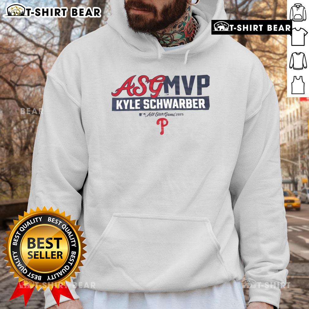 2025 All-Star Game hoodie featuring Philadelphia Phillies MVP Kyle Schwarber, showcasing team pride and style.