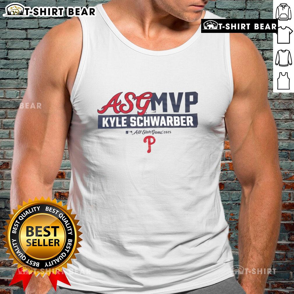 2025 All-Star Game tank top featuring Kyle Schwarber, Top Philadelphia Phillies MVP design, perfect for fans.