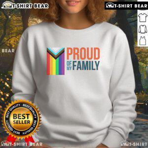 Top Proud Of My Family Sweatshirt featuring a cozy design, perfect for family gatherings and expressing love.