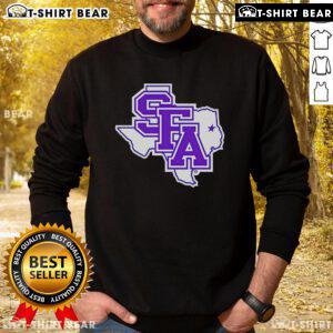 Top SFA Primary Logo Texas sweatshirt featuring a bold design and vibrant colors for school spirit and comfort.