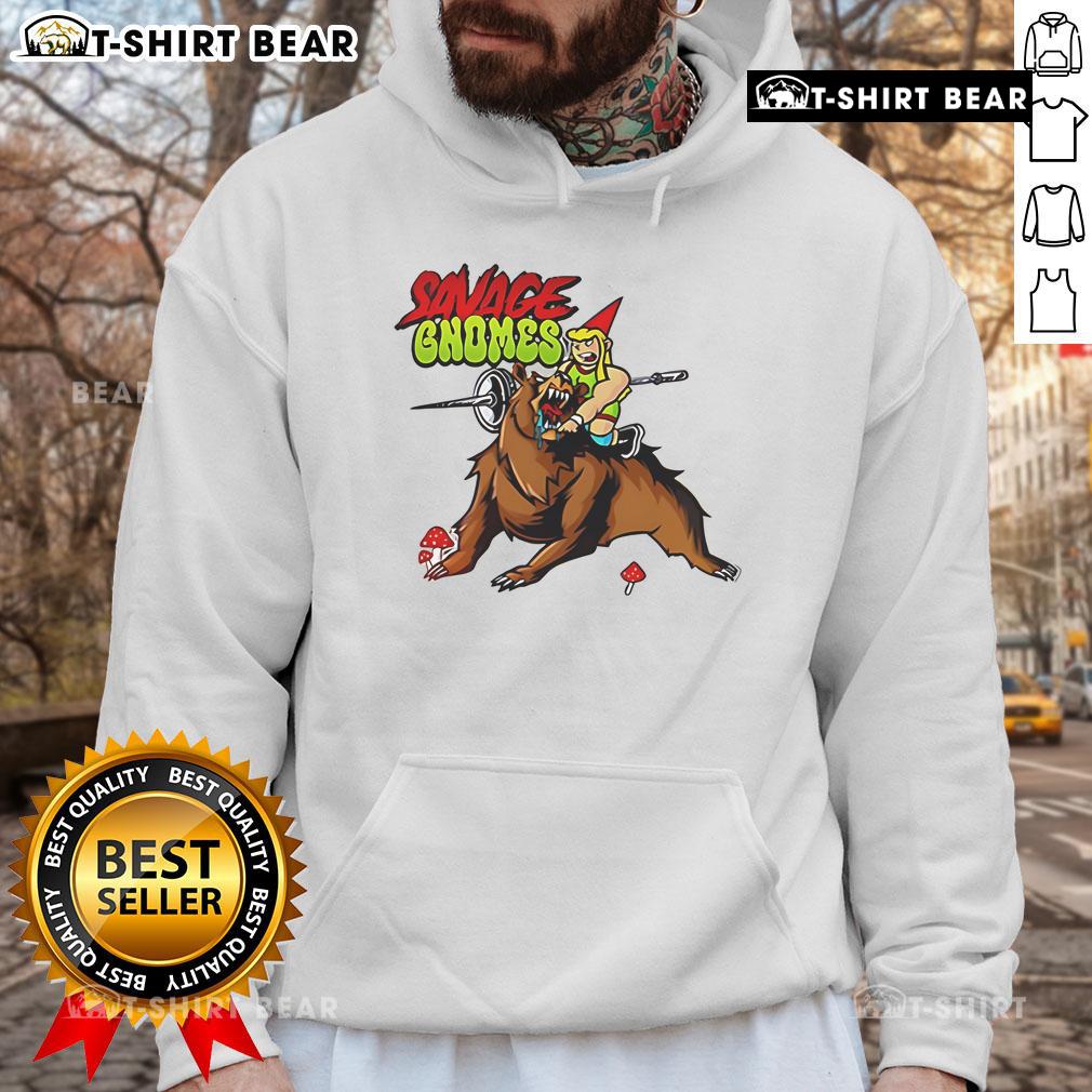 Stylish Top Savage Gnomes hoodie featuring vibrant gnome graphics, perfect for cozy casual wear and gnome enthusiasts.