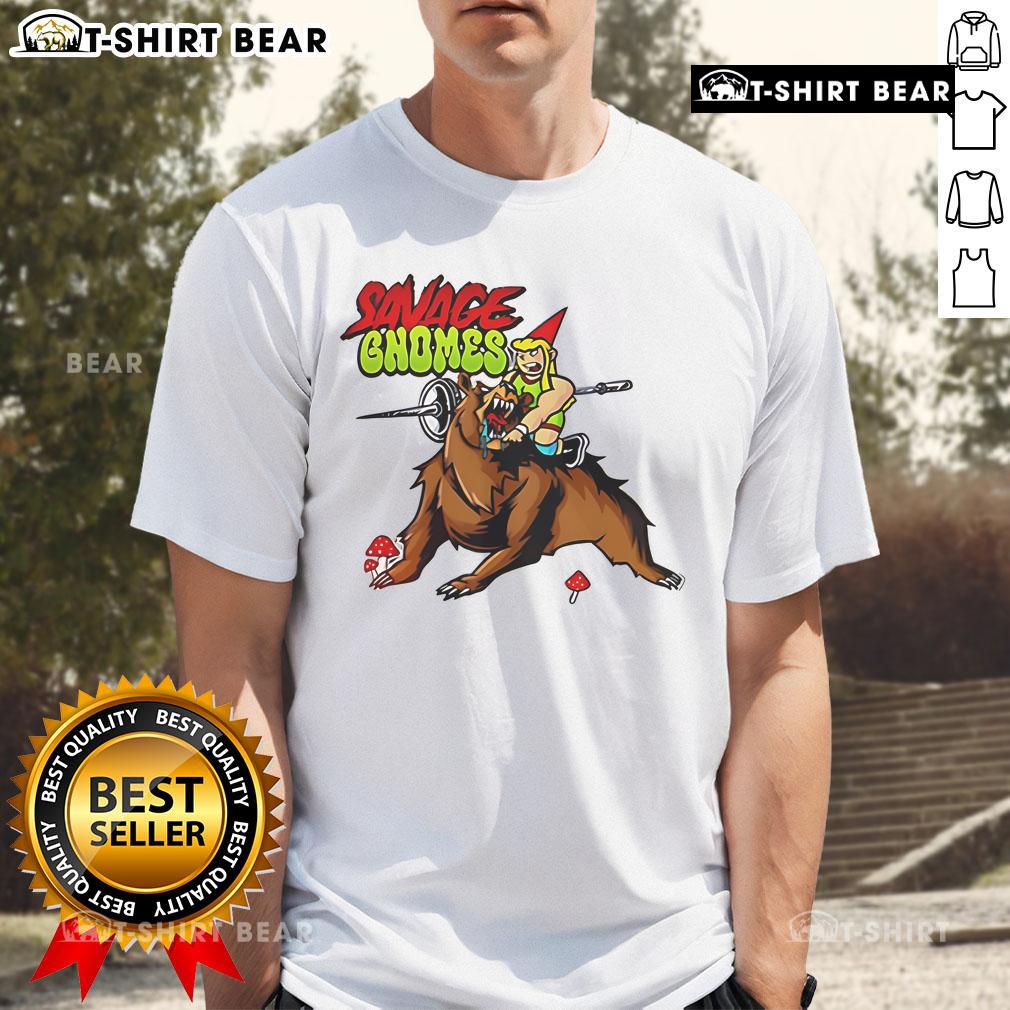 Top Savage Gnomes T-Shirt featuring a playful gnome design, perfect for gnome lovers and unique fashion enthusiasts.