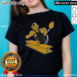 Top Steely McBeam Pittsburgh Steelers Football 1962 Ladies Tee showcasing vintage design and team spirit.