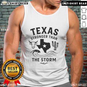 Top Texas Stronger Than The Storm Tank Top featuring bold design and stylish fit for Texas pride enthusiasts.