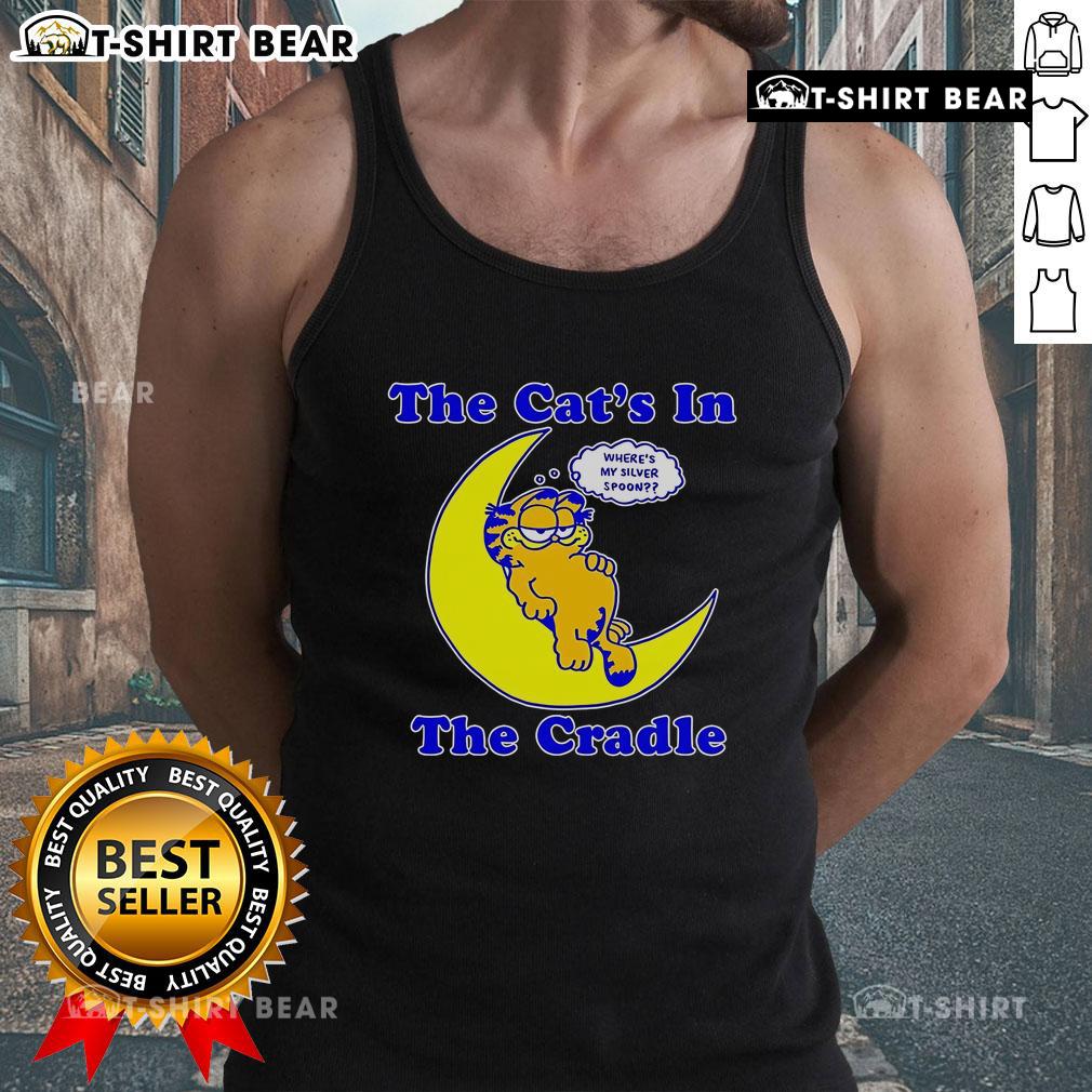 Top The Cats In The Cradle tank top featuring a playful design and soft fabric, perfect for casual wear.