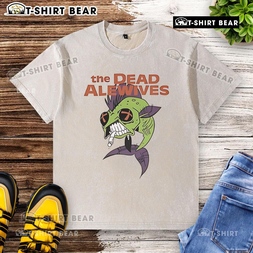 Top-The-Dead-Alewives-Washed-T-Shirt featuring a vintage design, perfect for fans of the cult classic series.