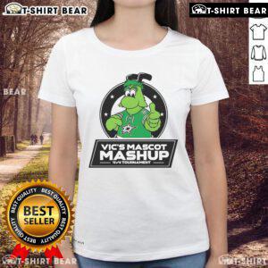 Alt Text: Top Vics Mascot Mashup 4v4 Tournament Ladies Tee showcasing vibrant team spirit and athletic design.